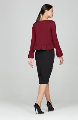 Романтичная блузка спелая вишня - Donna saggia фото 2