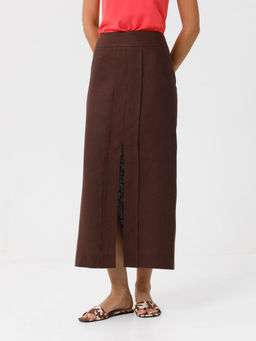 Юбка из натурального льна