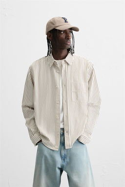 STRIPED RELAXED FIT SHIRT - Zara фото 2