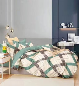 Постельное белье - Поплин Премиум 6553 Юнит 2-спальный с Евро простыней (молния) - Luteks фото 2