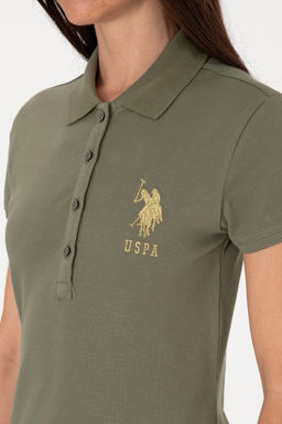 Kad_n Koyu Haki Polo Yaka Mini Boy _rme Elbise - U.s. polo assn фото 6