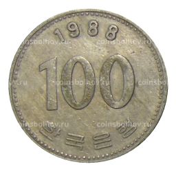 Монета 100 вон 1988 года Южная Корея