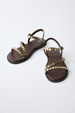 SANDALIA TACHAS / Marr?n - Zara фото 3