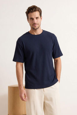 Kahverengi Dusuk Omuz Regular Fit Dokulu T-Shirt TMNSS26TS00005 - Trendyolmilla фото 11