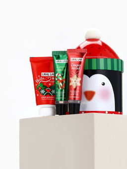 Новогодний подарочный набор косметики: крем для рук, бальзам для губ 2 шт., URAL LAB  фото 11