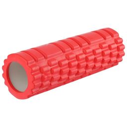 Роллер для йоги 30 х 10 см,  массажный, цвет красный