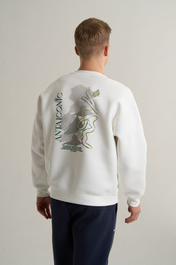 Свитшот Белый ICONIC Sweatshirt - Anta фото 4