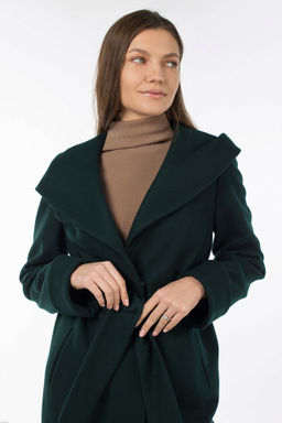 01-07658 Пальто женское демисезонное(пояс) - El podio фото 8