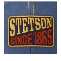 Бейсболка STETSON арт. 7721145 BASEBALL CAP SINCE 1865 VINTAGE DISTRESSED (голубой / оранжевый)  фото 4