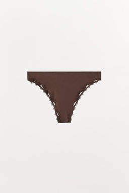 SATIN LACE BRIEFS - Zara фото 5