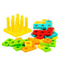 Игрушка развивающая 3D пазл №1 (23 элемента) (в сеточке) - Полесье фото 5