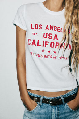 WASHED-EFFECT T-SHIRT - Zara фото 3
