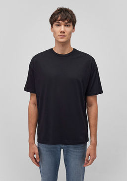 2li Oversize Siyah Basic Ti??rt Seti - Mavi фото 5