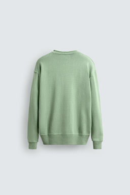 REVERSE EFFECT COTTON SWEATER - Zara фото 8