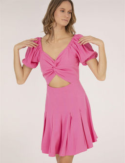 Pembe Slim Fit Dokuma Elbise - Pierre cardin фото 3