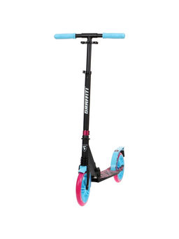 Самокат городской GRAFFITI Lux 200, складной, колёса PU 200 мм, амортизатор передний, ABEC 11 Carbon, чёрный, розовый