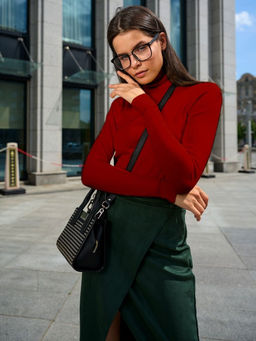 K13037 Водолазка БОРДОВЫЙ