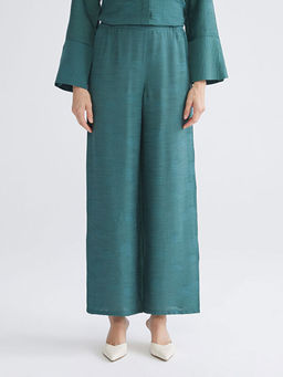 Beli Lastikli Desenli Geni? Pa?a Kad?n Pantolon