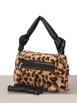 LACCOMA сумка P5220-белый леопард натуральная кожа полиэстер  фото 2