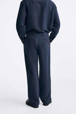 LINEN - SILK TROUSERS - Zara фото 3