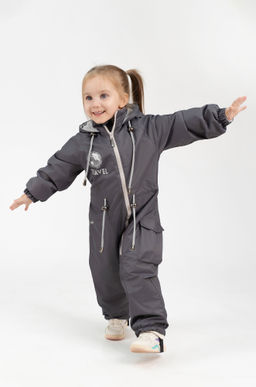 Комбинезон демисезонный серый