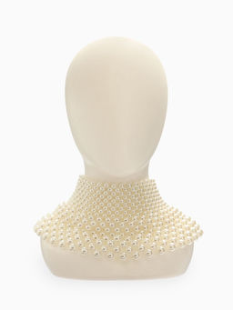 Колье-чокер жемчуг Богема. Россыпь, белое, d=8/10/12