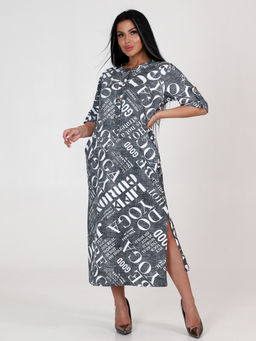 ПЛ-ОПИУМ ПЛАТЬЕ ЖЕНСКОЕ (Серый) - А-дина фото 2