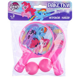 Набор игровой, ракетки 8?12 см и два мячика, My little pony - Hasbro фото 3
