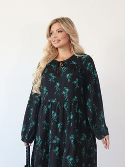 Платье 0060-23 чёрный каменный - Dora фото 4