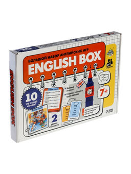 Большой набор английских игр «English box», 10 в 1, 7+