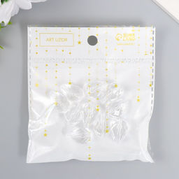 Цена за 2 шт. Бусины для творчества пластик «Кристалл-капля», набор 20 г 2×1.3×1.3 см