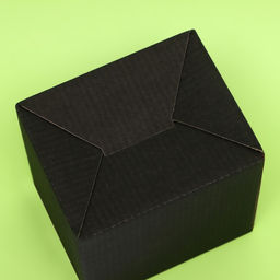 Цена за 10 шт. Коробка под кружку, без окна, черная 12×9.5×12 см
