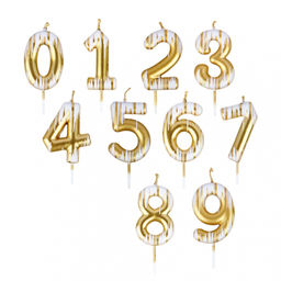 Свеча для торта-цифра 5,8см,парафин, FNtastic арт. 506-222,506-224