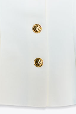 STRETCH PEPLUM WAISTCOAT TOP - Zara фото 8