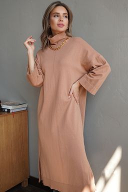 VILATTE / Платье тонкой вязки из хлопка с нейлоном