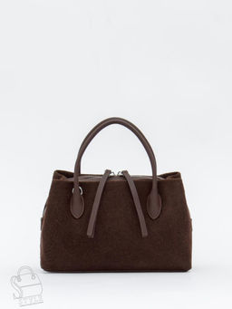 Сумка женская кожаная 7607PE coffee Polina&Eiterou фото 3