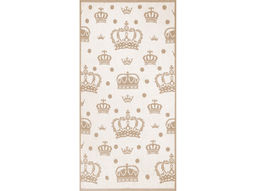 6с102.511ж2 Королевский принт (лён3) Полотенце махровое 67х150см