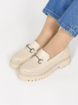 Лоферы женские комфорт 630-10 Bej