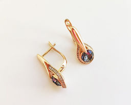 Серьги с кристаллами Swarovski