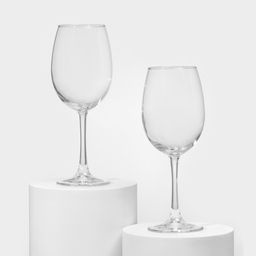 Бокалы для вина Paşabahçe Classique, 445 мл, набор 2 шт., стекло, прозрачные