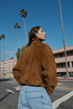 CAZADORA BOMBER 100% PIEL / whiskey - Zara фото 5