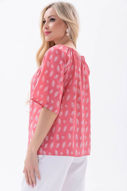 Блуза Аксинья (коралл) Б5946 - Lt collection фото 14