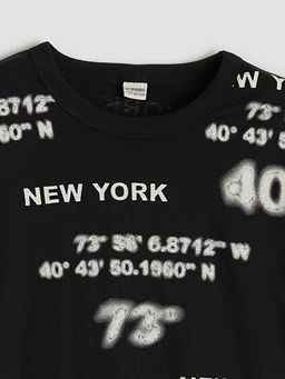 Erkek ?ocuk New York Bask?l? Ti??rt