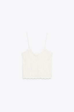 CUTWORK STRAPPY TOP - Zara фото 4