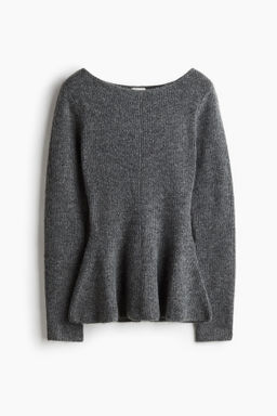 Jersey en punto de canal? con peplum
