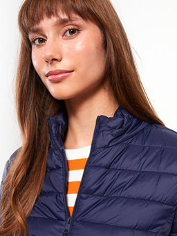 Dik Yaka D?z Uzun Kollu Kad?n ?i?me Mont - Waikiki фото 3