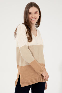 Женский свитер из каменного меланжа Неожиданная скидка в корзине - U.s. polo assn фото 8