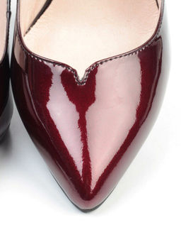 DBH06-5 RED/BLACK Туфли женские (натуральная кожа)