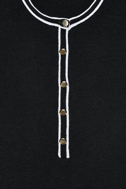 CONTRAST PIPING T-SHIRT - Zara фото 7