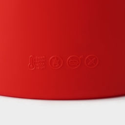 Формы для выпечки куличей Доляна Куличики, набор 3 шт.: 15.5/13/10 см, красные  фото 5